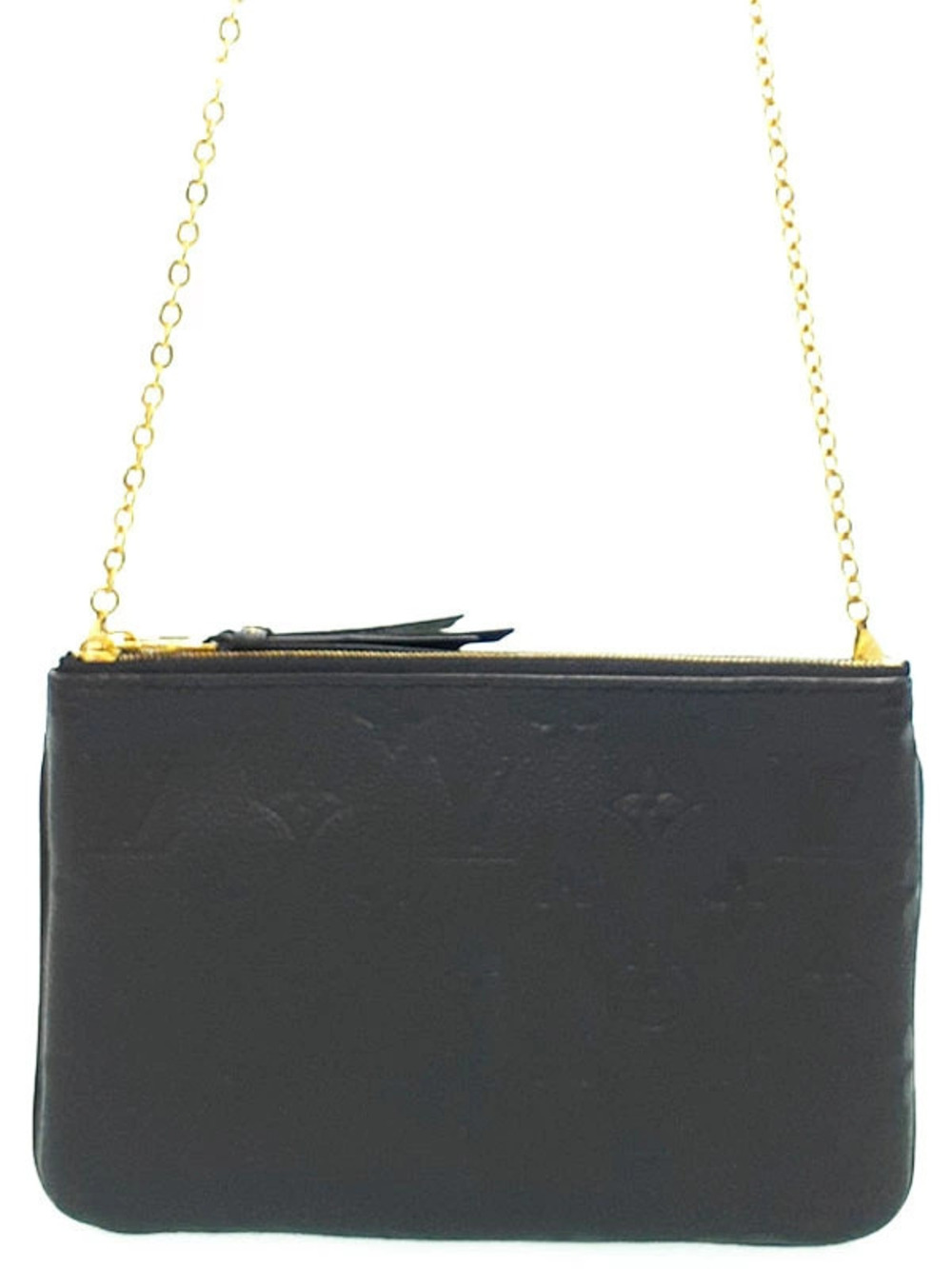 Louis Vuitton Monogram Empreinte Pochette Double Zip Bag